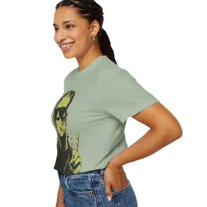 Frankenstein Bubblegum Peace Sign Comfort Colors T-Shirt