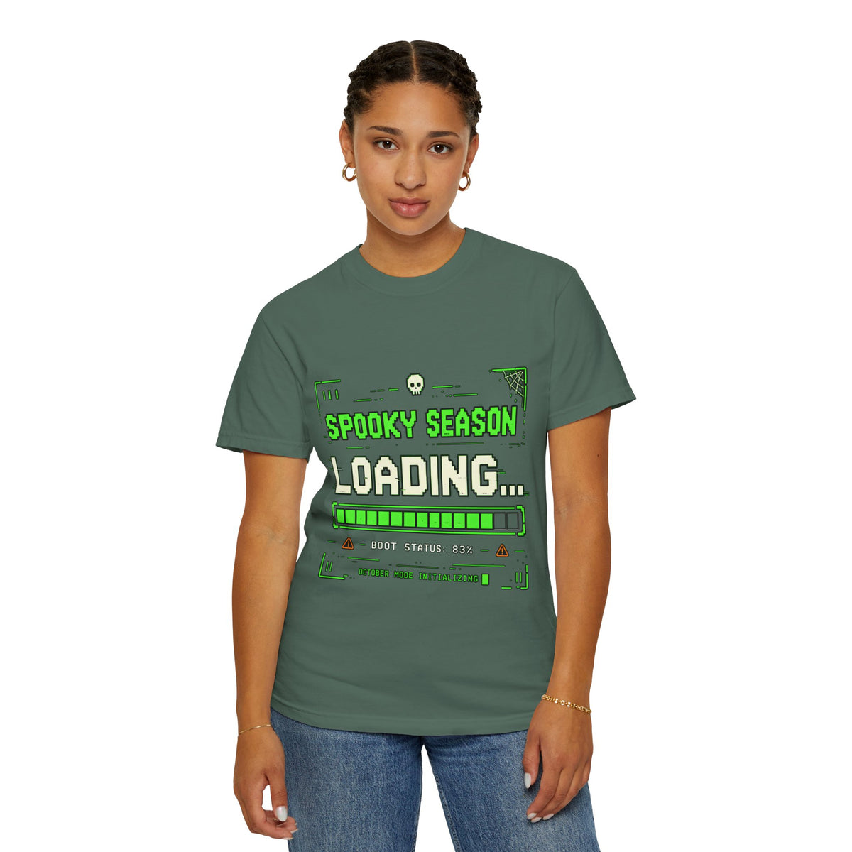 Spooky Season Loading Gamer Halloween Comfort Colors Tee