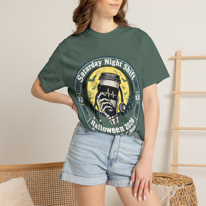 Saturday Night Shift Halloween 2026 Comfort Colors Tee