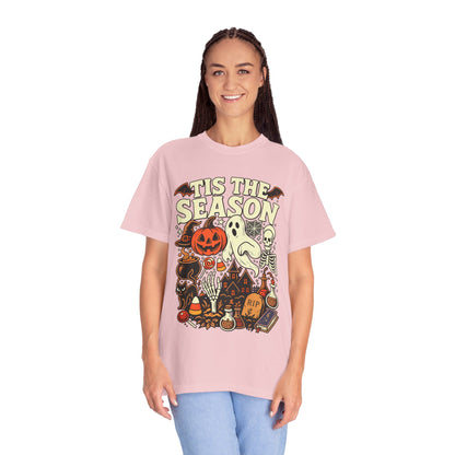Tis the Season Spooky Halloween Comfort Colors Graphic Tee