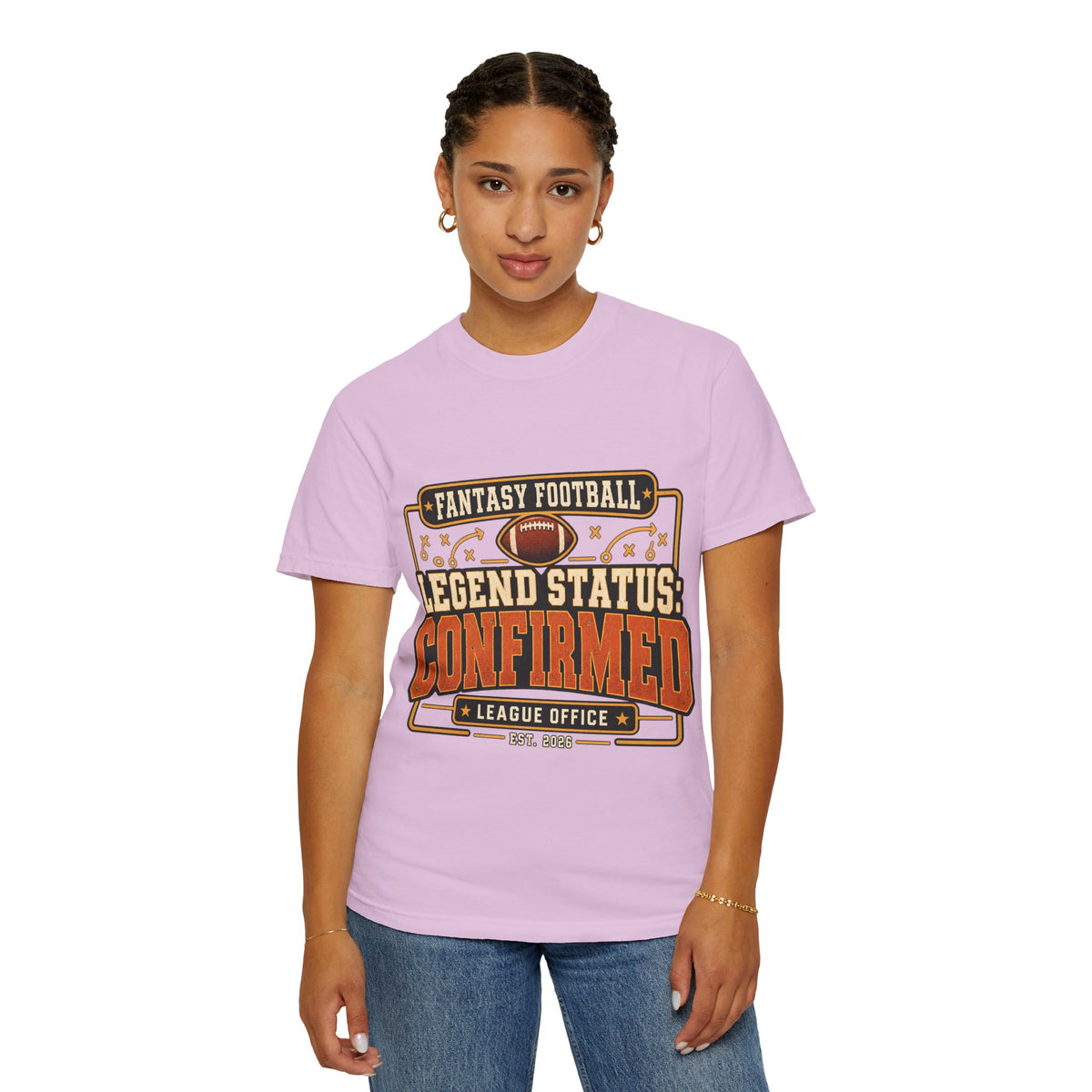 Fantasy Football Legend Status Confirmed Comfort Colors Tee