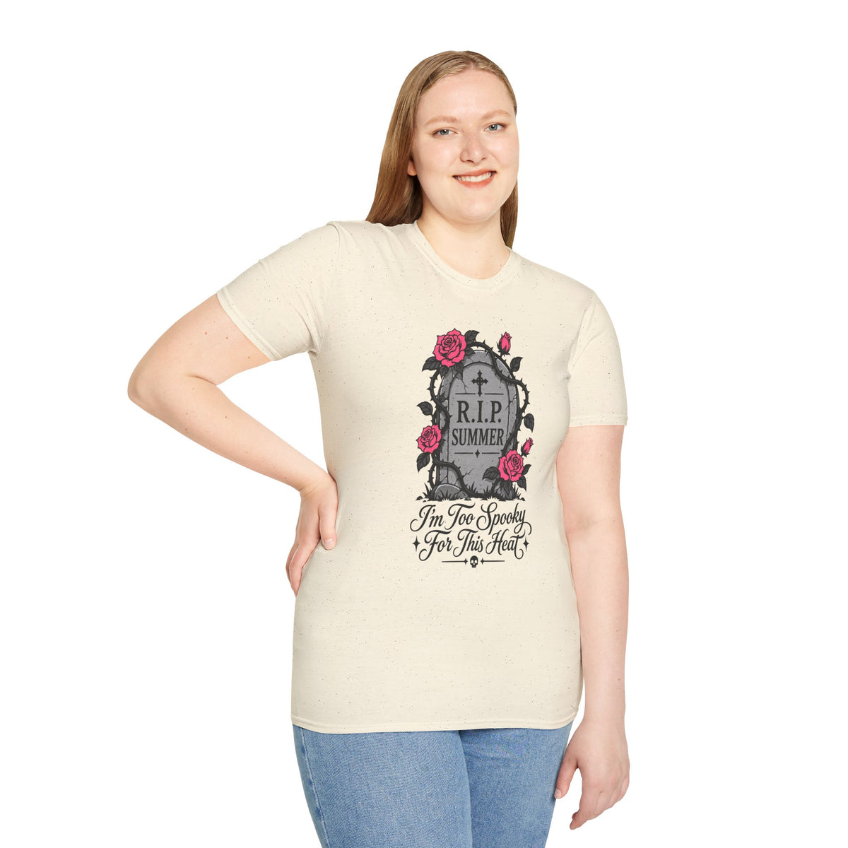 RIP Summer I'm Too Spooky For This Heat Shirt – Gothic Fall Halloween Tee