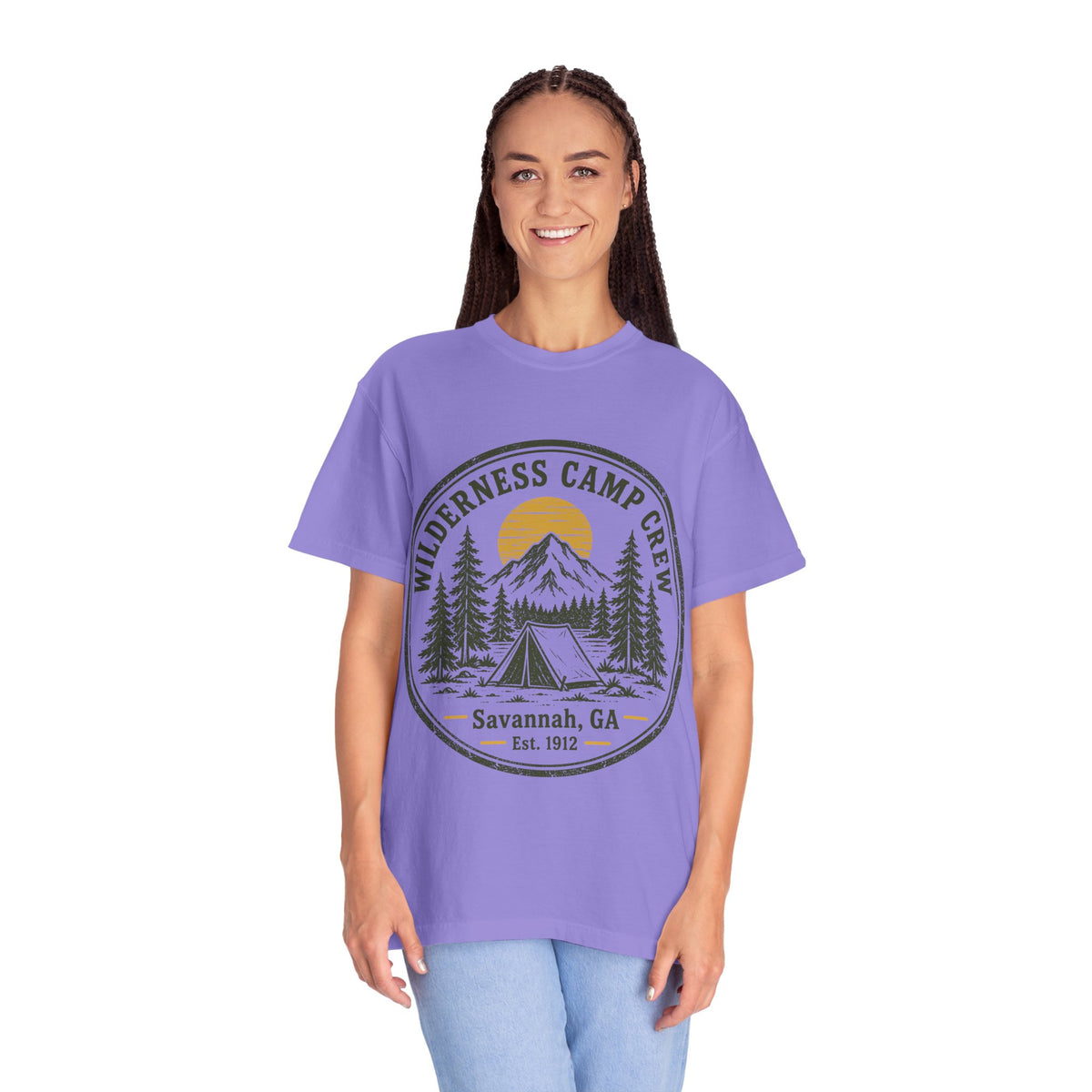 Wilderness Camp Crew Savannah GA Comfort Colors Tee