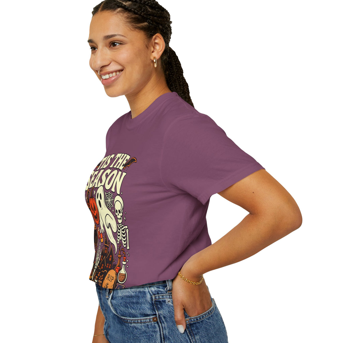 Tis the Season Spooky Halloween Comfort Colors Graphic Tee
